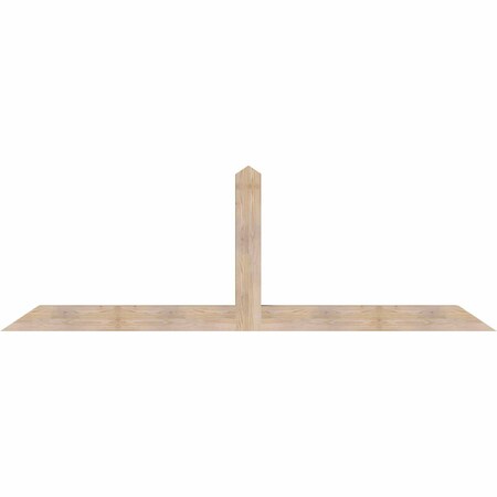 Ekena Millwork Portland Smooth Timber Gable Bracket, Douglas Fir, 108"W x 36"H x 5 1/2"D x 5 1/2"F, 8/12 Pitch GBW108X36X0606POR00SDF